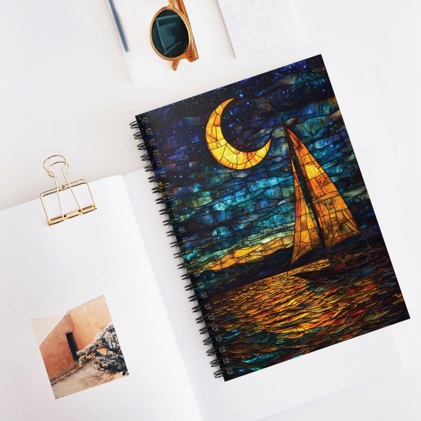 Night Sailing Spiralbound Notebook