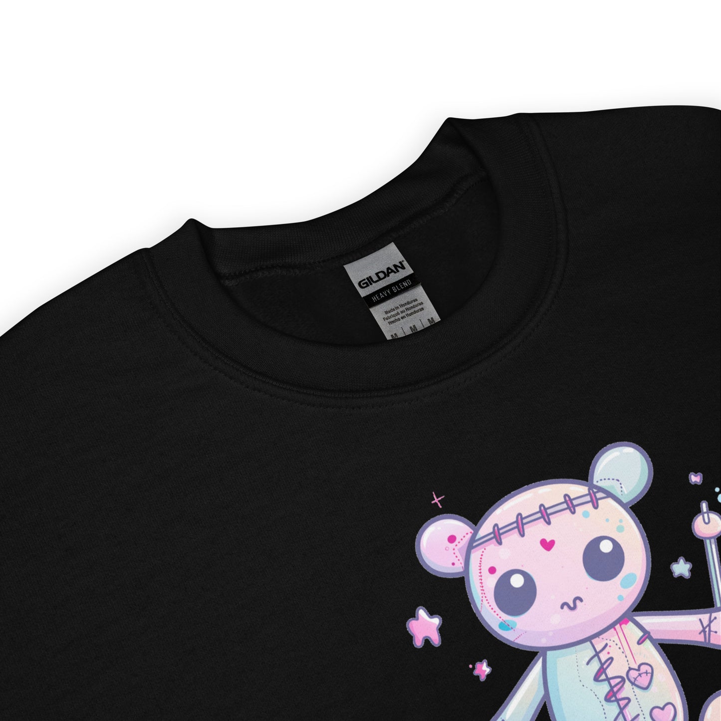 Voodoo Doll Quote: "Cuteness overload but don't poke" Unisex Sweatshirt