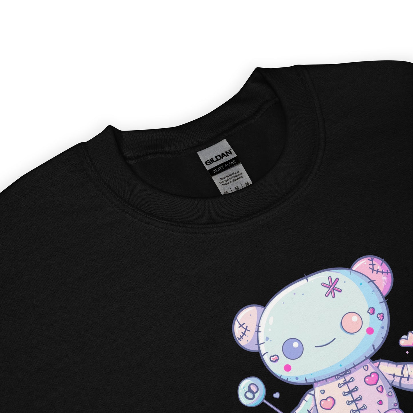 Voodoo Doll Quote: "Stick it to the haters with love" Unisex Sweatshirt