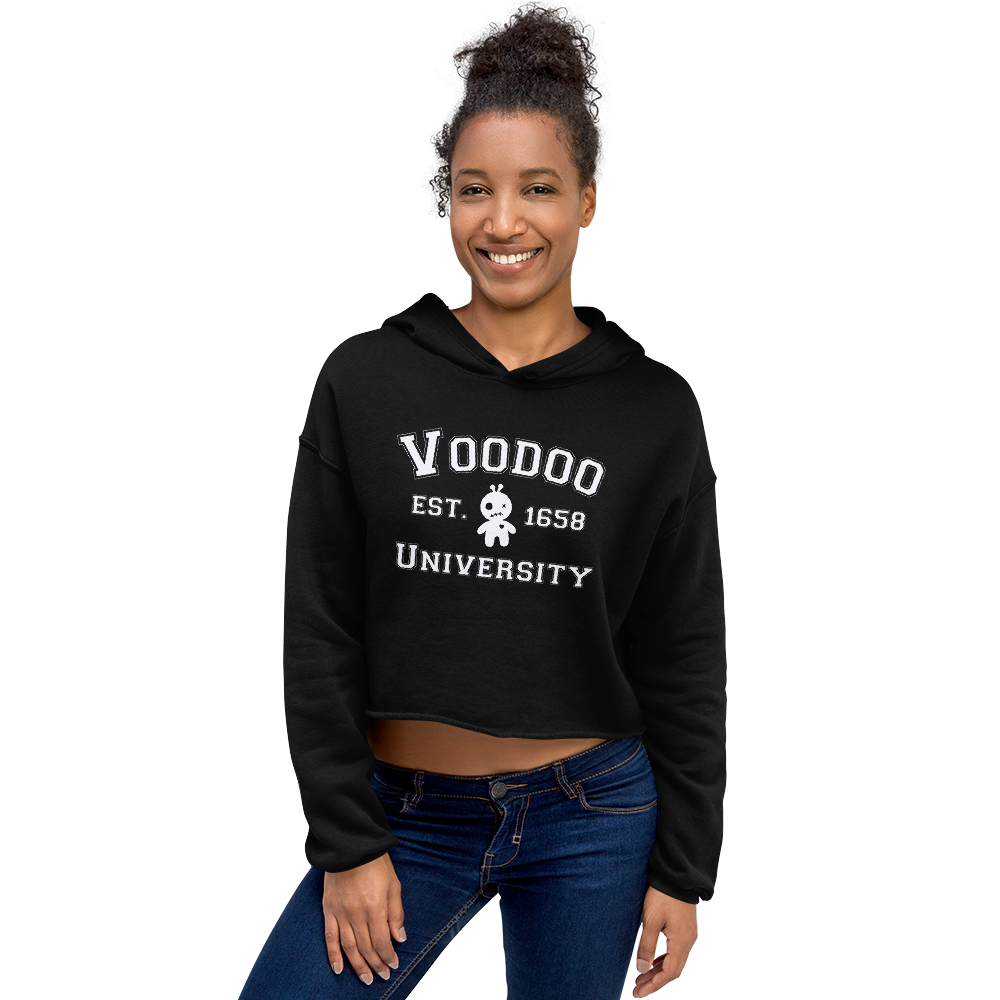 Voodoo University Fleece Crop Hoodie