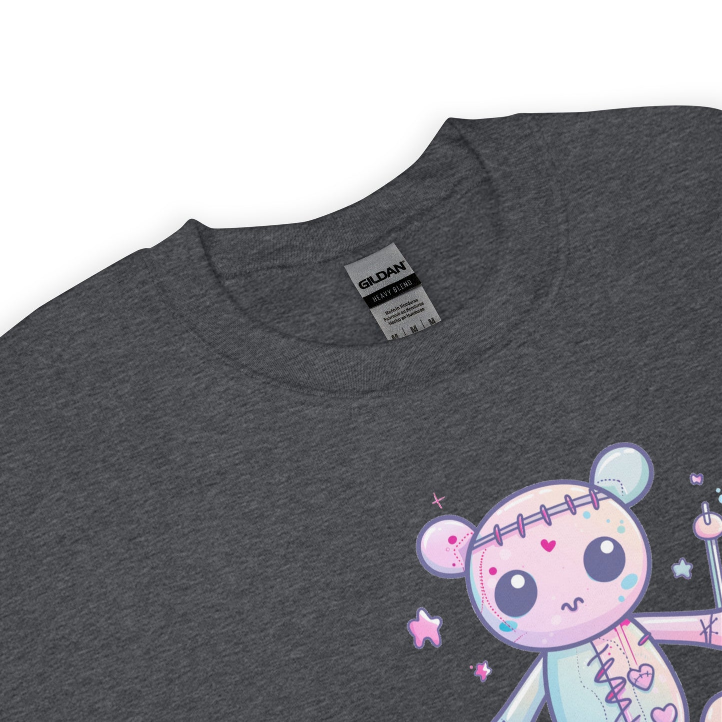Voodoo Doll Quote: "Cuteness overload but don't poke" Unisex Sweatshirt