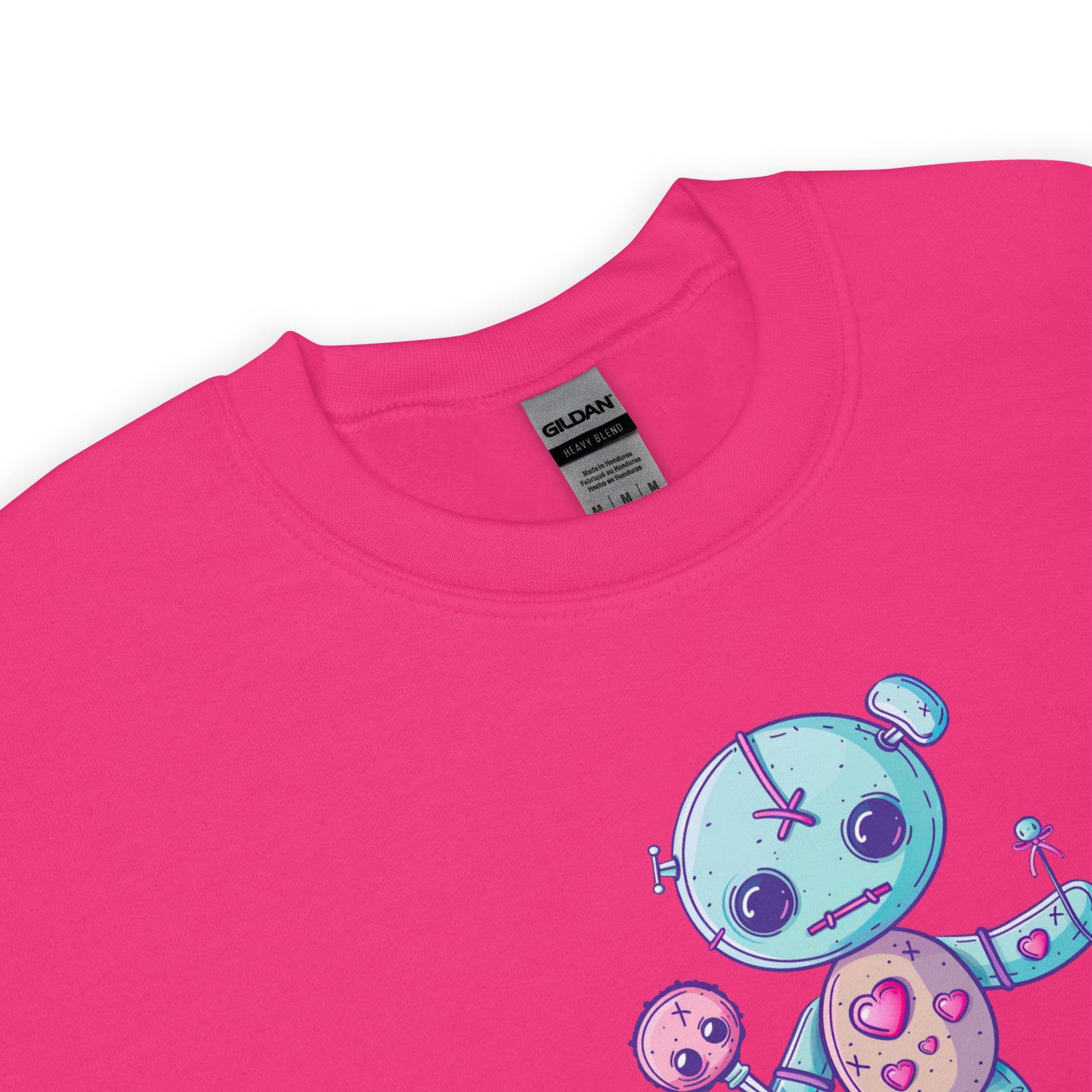 Voodoo Doll Quote: "Sweet as candy sharp as a pin" Unisex Sweatshirt