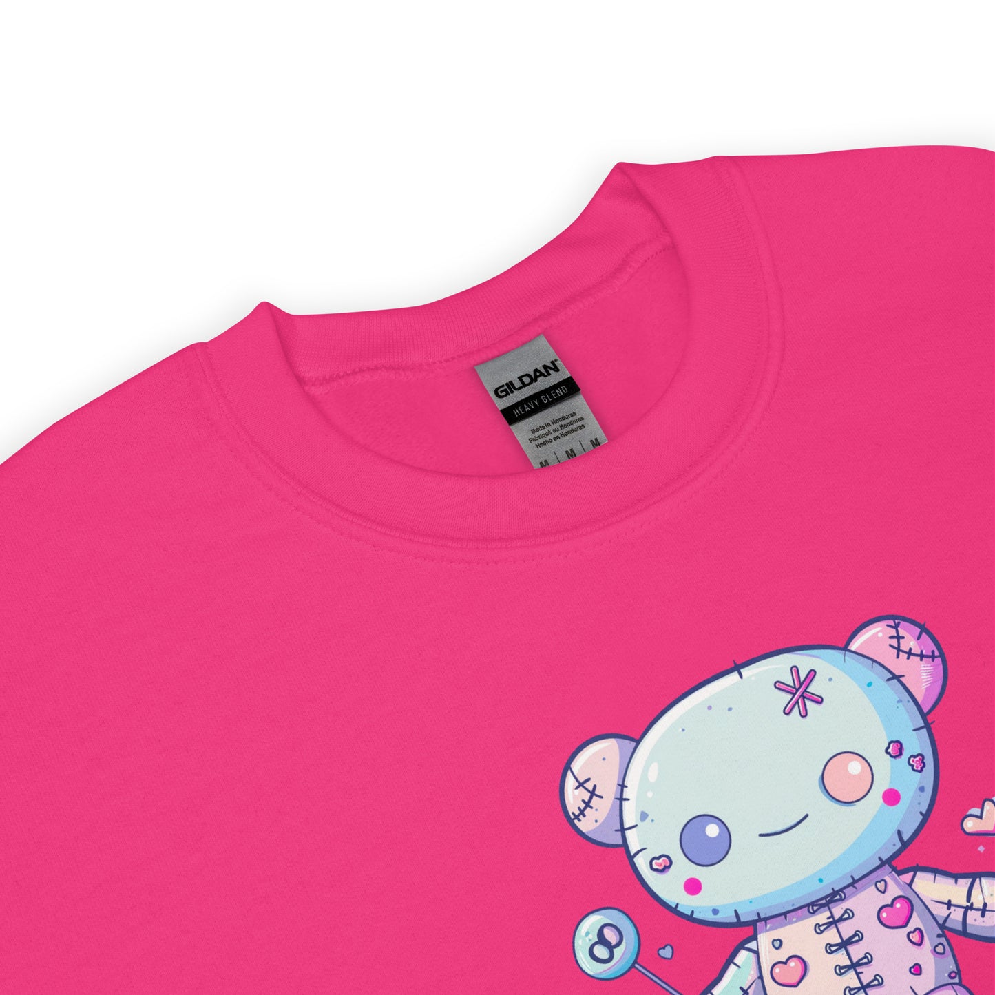 Voodoo Doll Quote: "Stick it to the haters with love" Unisex Sweatshirt