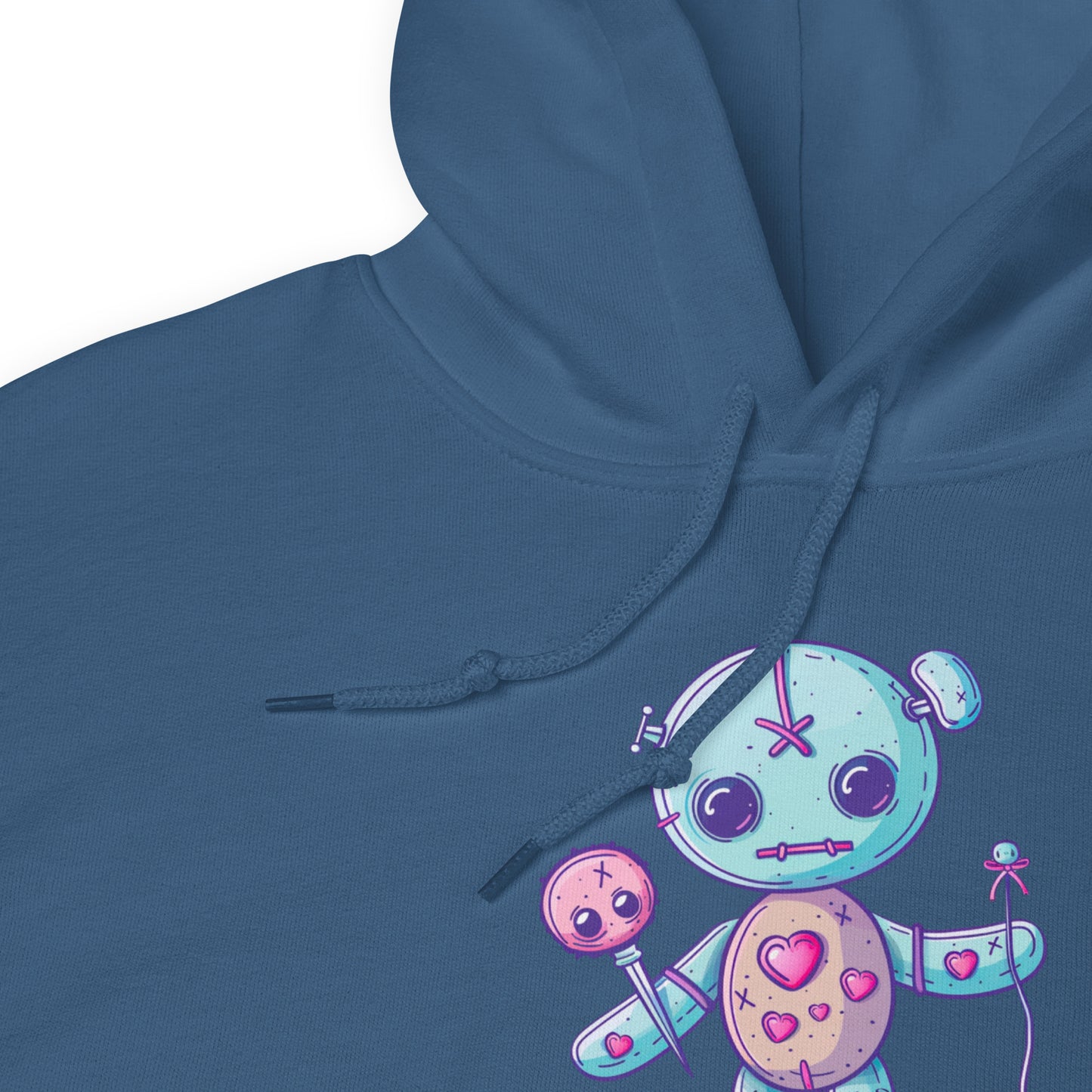 Voodoo Doll Quote: "Sweet as candy sharp as a pin" Unisex Hoodie