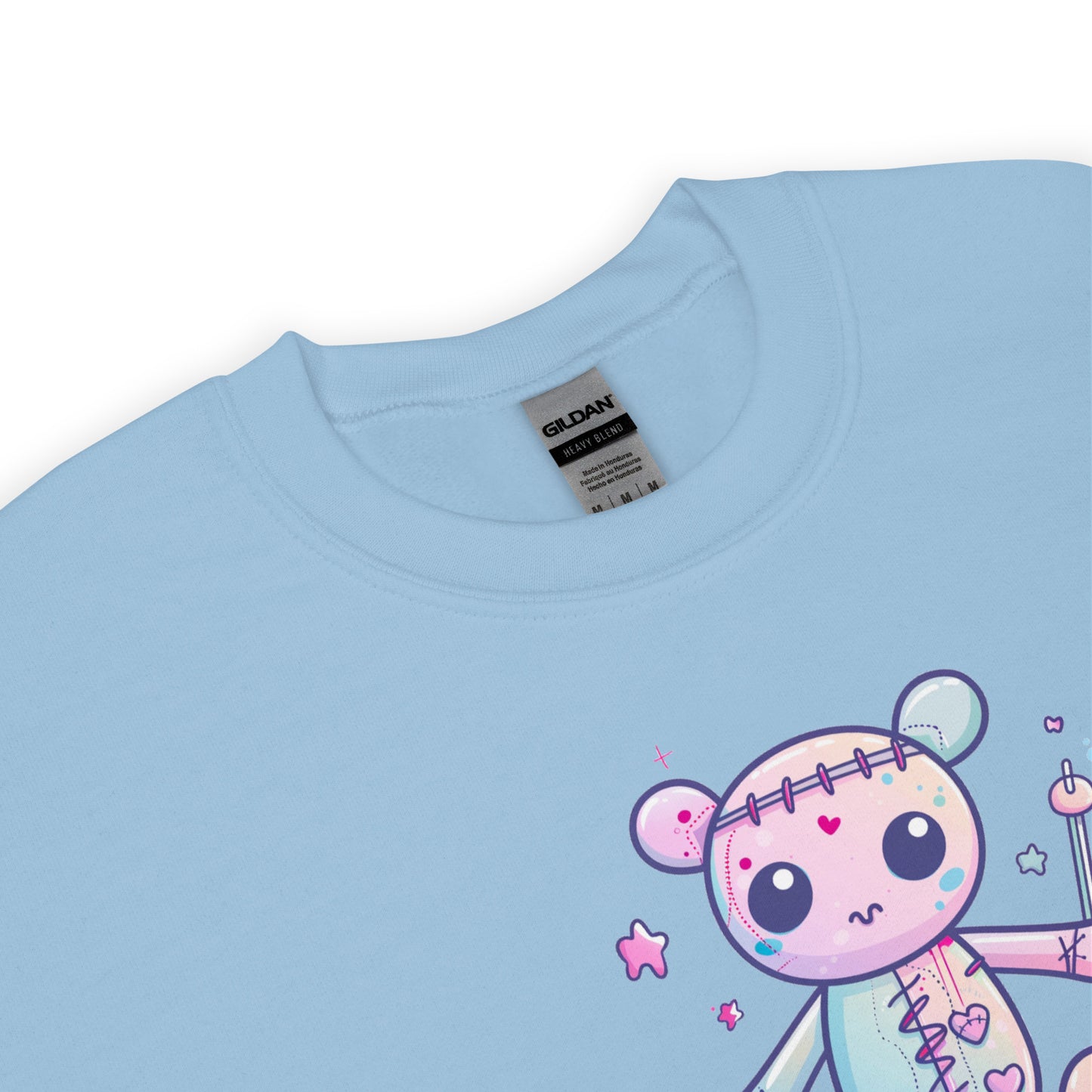 Voodoo Doll Quote: "Cuteness overload but don't poke" Unisex Sweatshirt