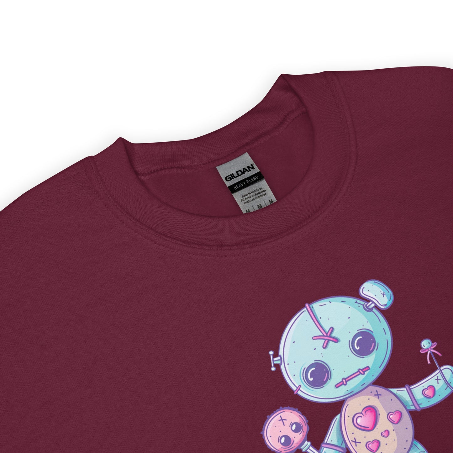 Voodoo Doll Quote: "Sweet as candy sharp as a pin" Unisex Sweatshirt