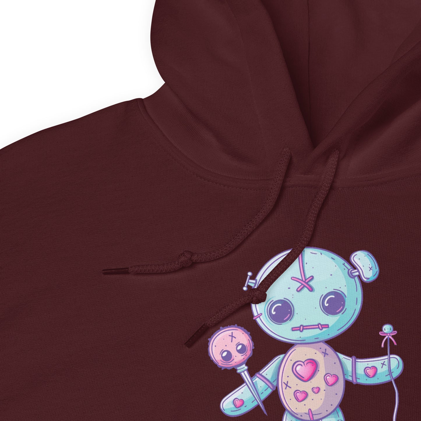 Voodoo Doll Quote: "Sweet as candy sharp as a pin" Unisex Hoodie