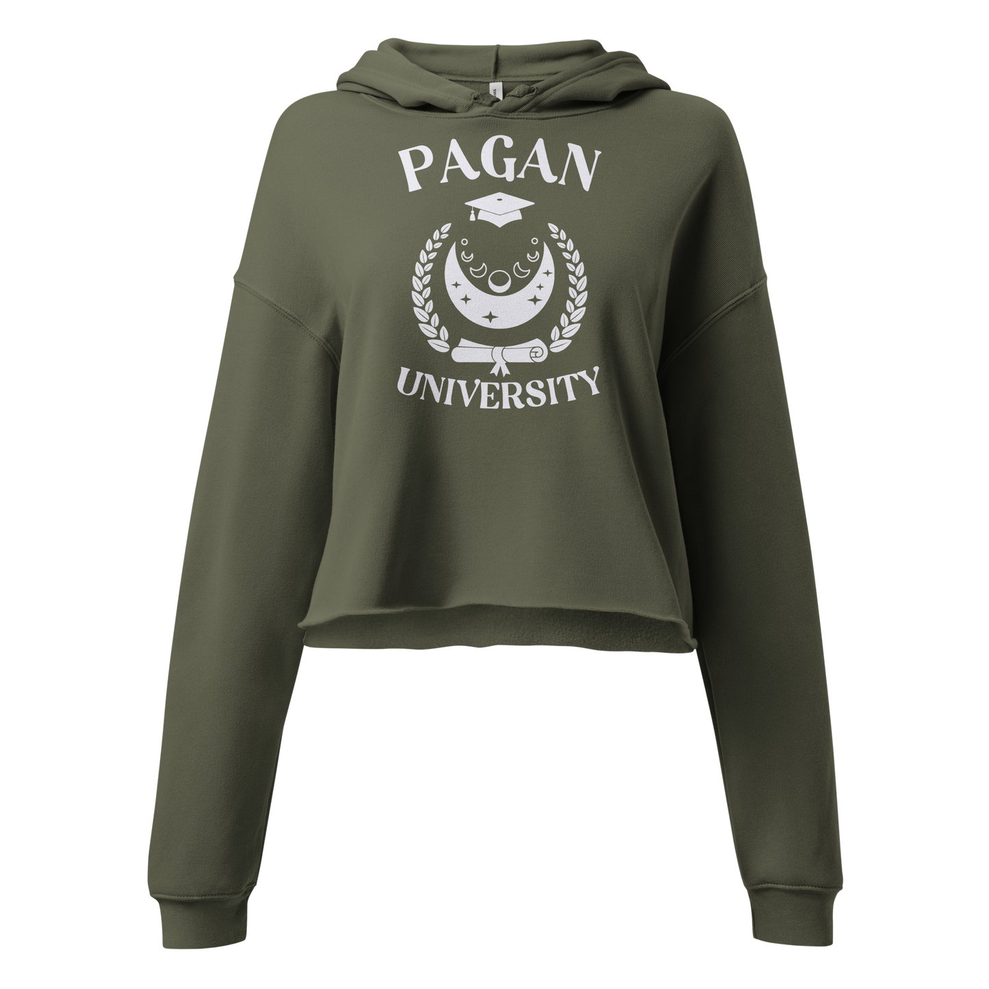 Pagan University Fleece Crop Hoodie