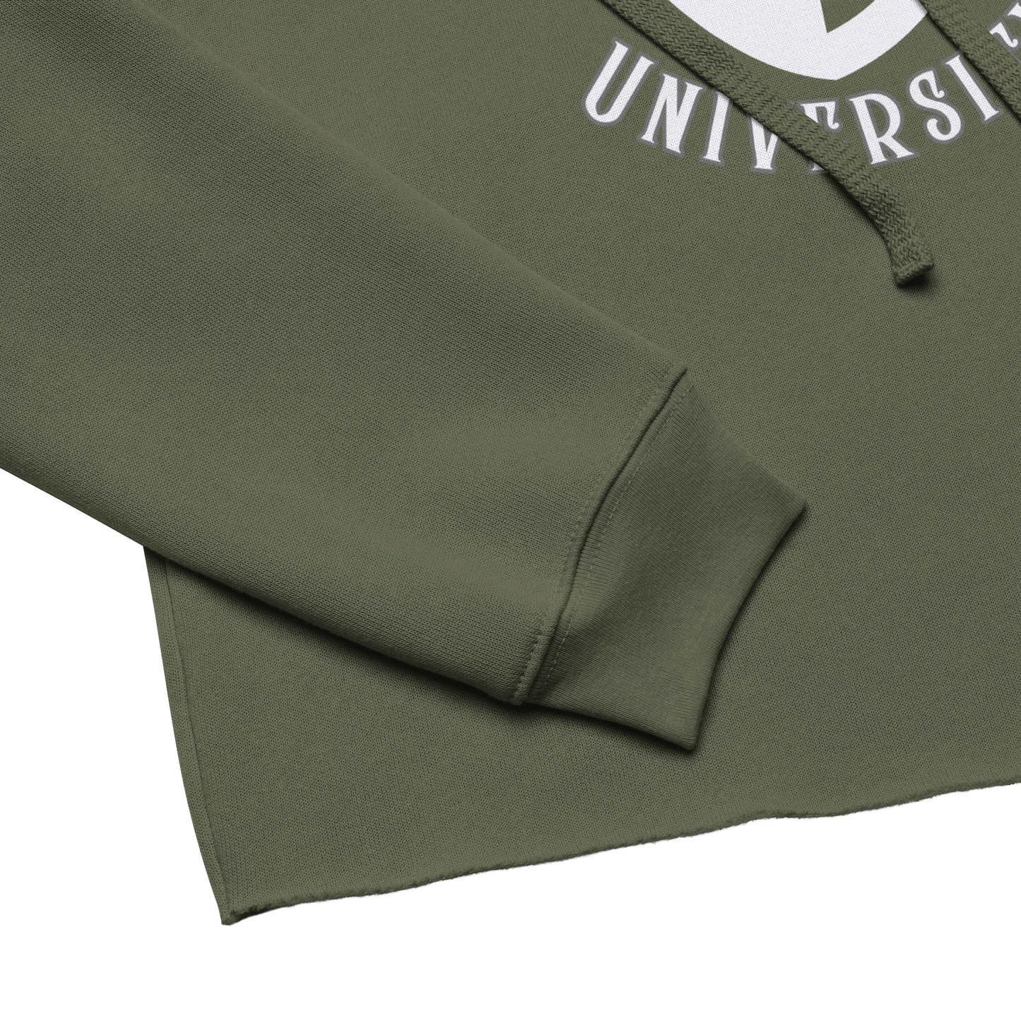 Witchy University Fleece Crop Hoodie