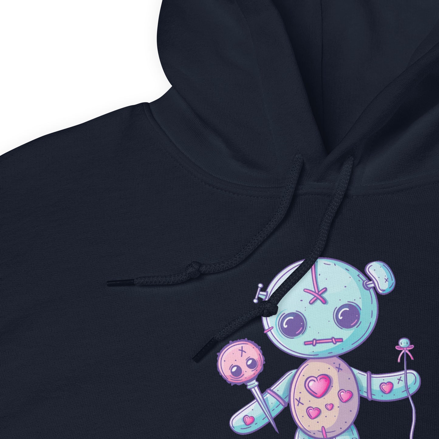 Voodoo Doll Quote: "Sweet as candy sharp as a pin" Unisex Hoodie