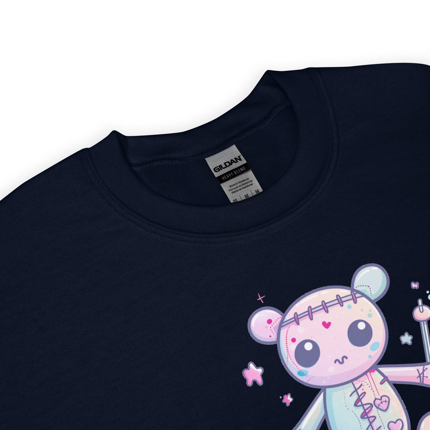 Voodoo Doll Quote: "Cuteness overload but don't poke" Unisex Sweatshirt