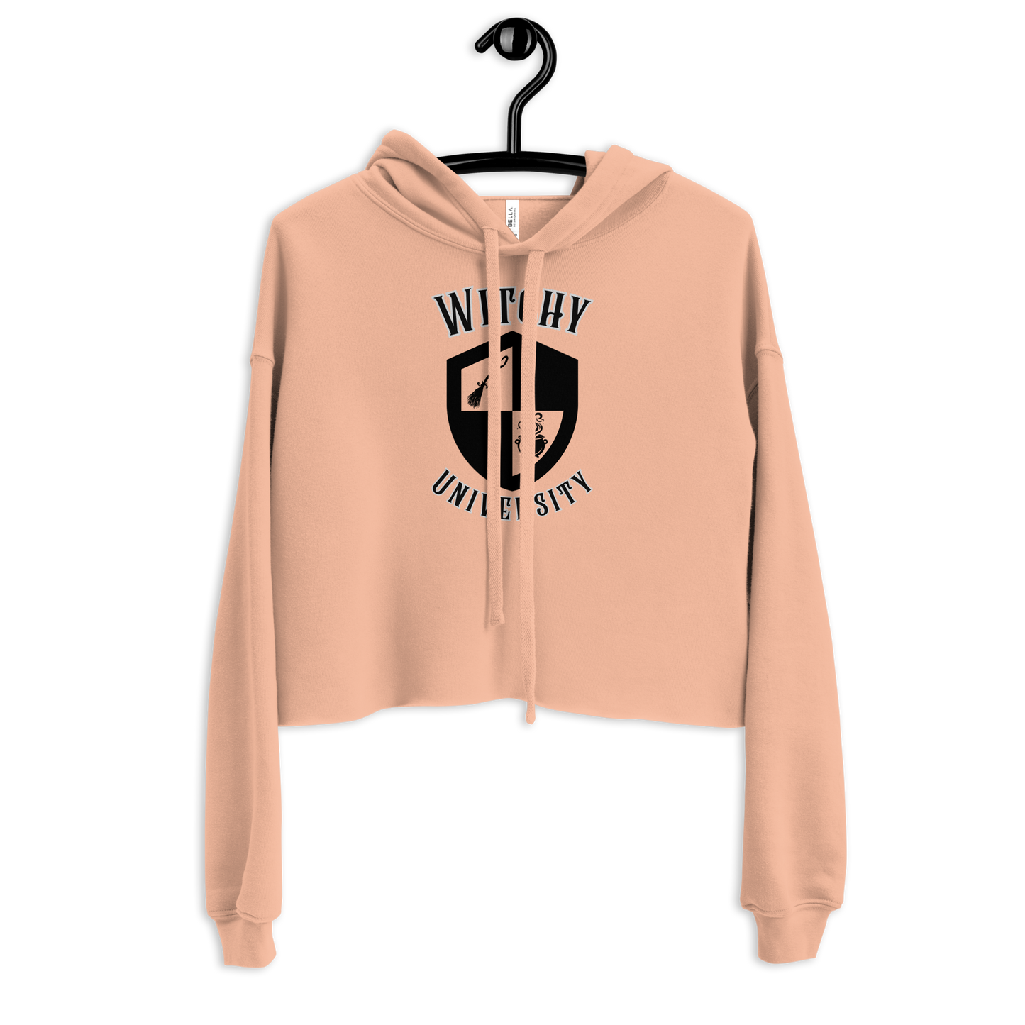 Witchy University Fleece Crop Hoodie