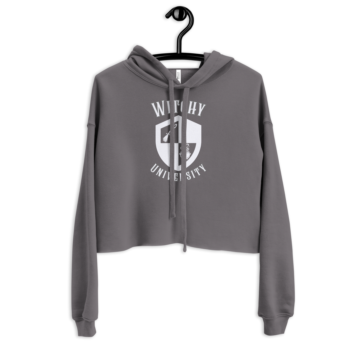 Witchy University Fleece Crop Hoodie