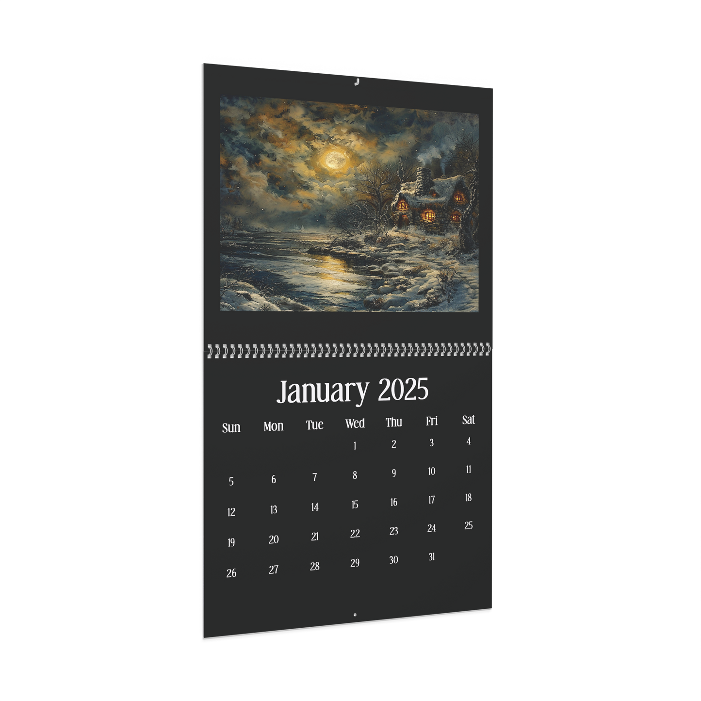 2025 Seasons of Cottages Wall Calendar