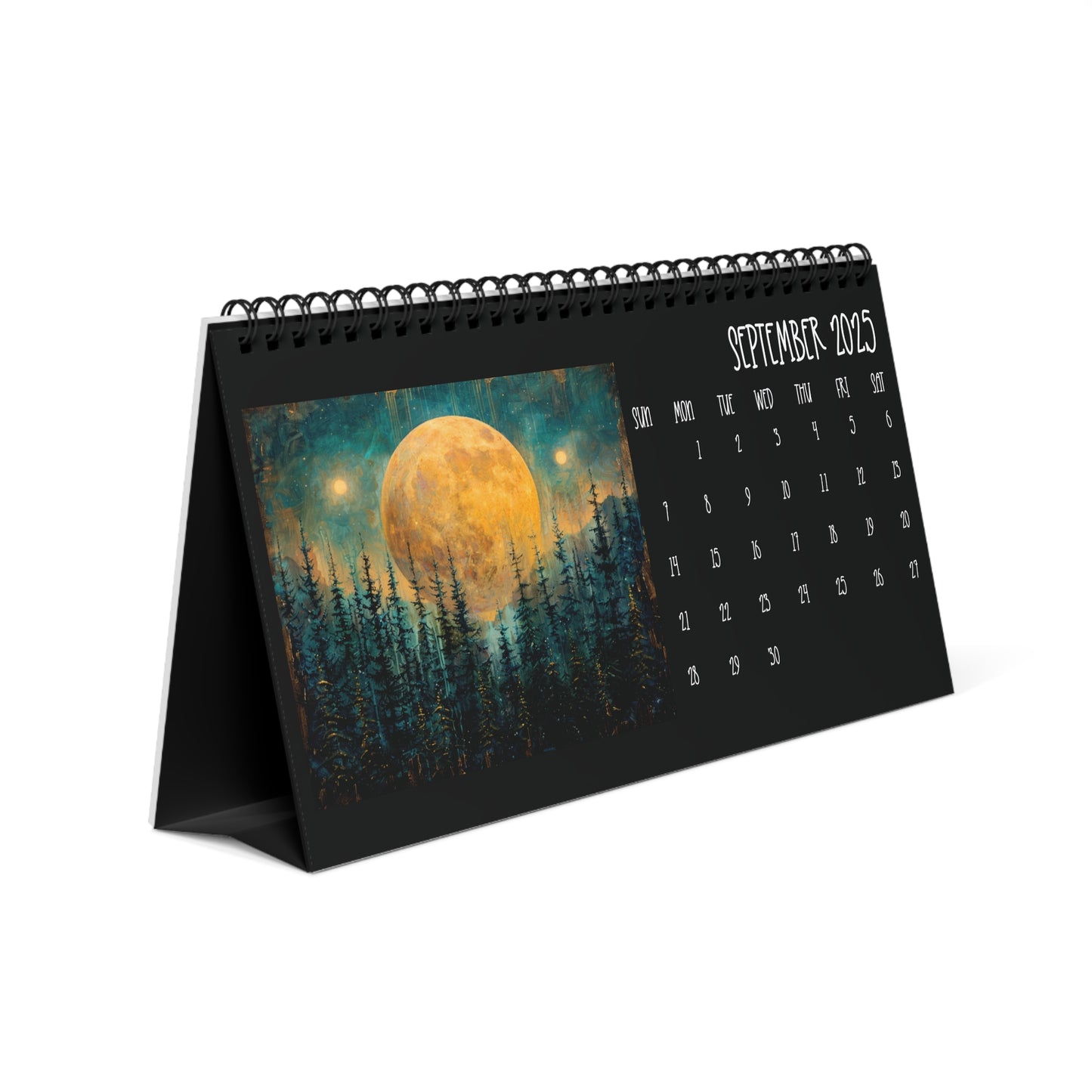 2025 Full Moon Desk Calendar