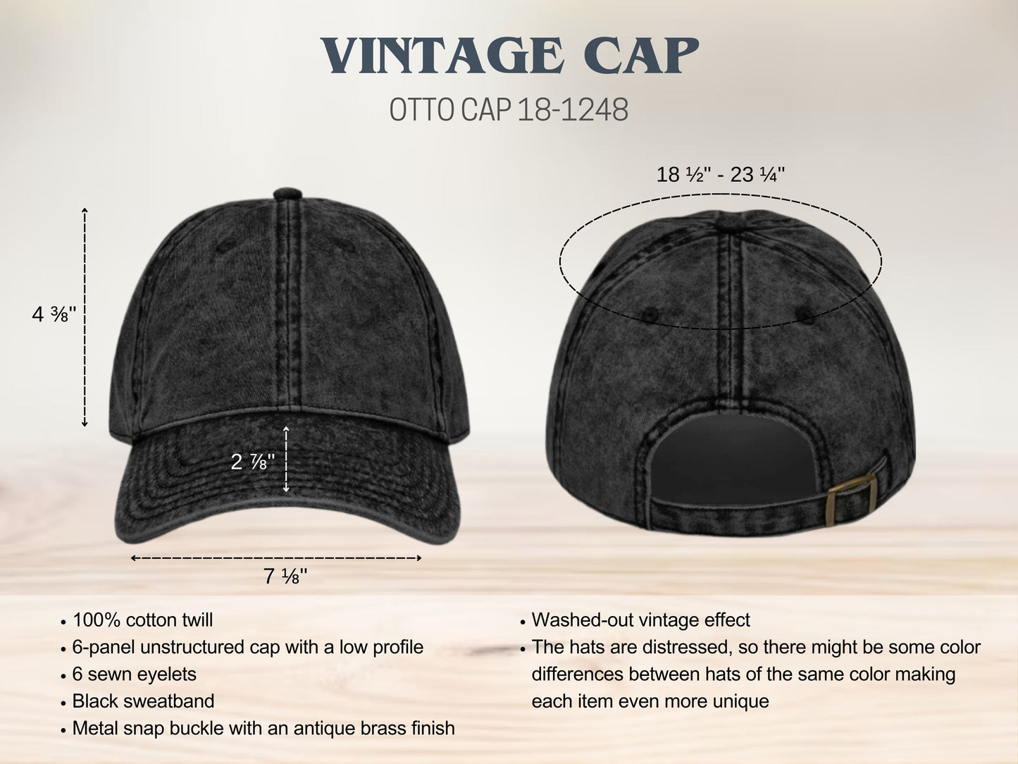 Witchy Vintage Cotton Twill Cap