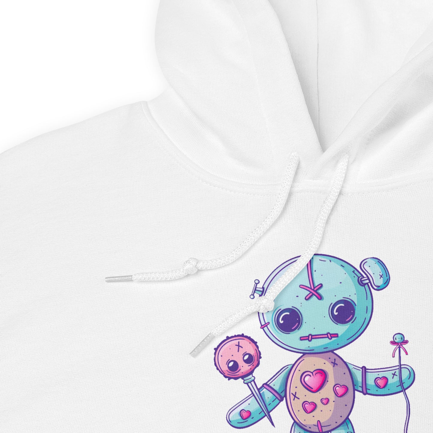 Voodoo Doll Quote: "Sweet as candy sharp as a pin" Unisex Hoodie