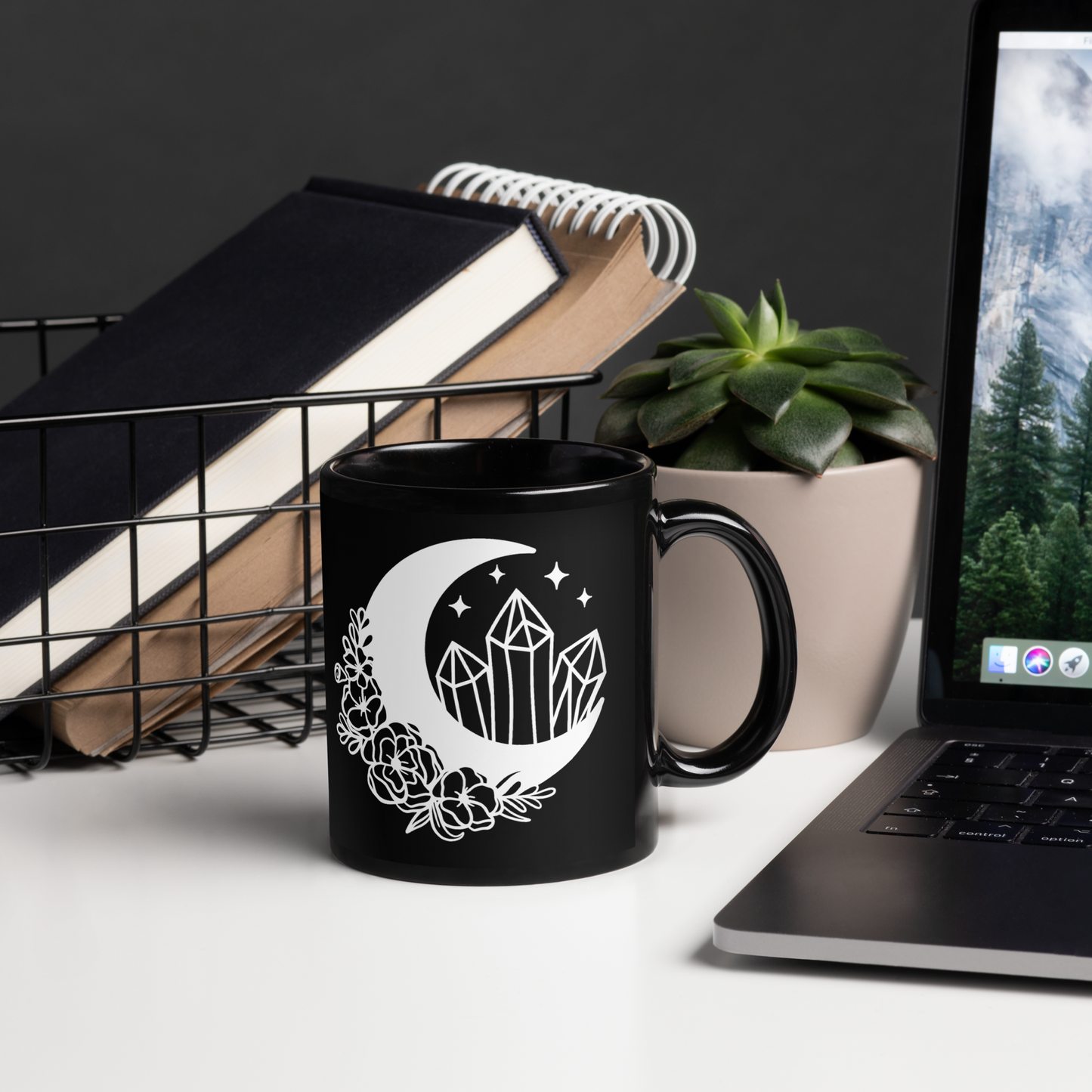 Mystical Moon Mug "Aligned with the Universe"
