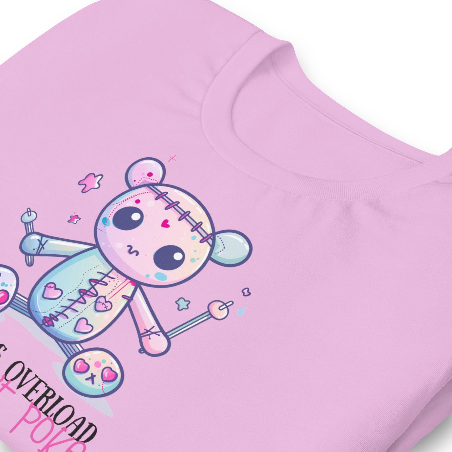 Voodoo Doll Quote: "Cuteness overload but don't poke" Unisex t-shirt