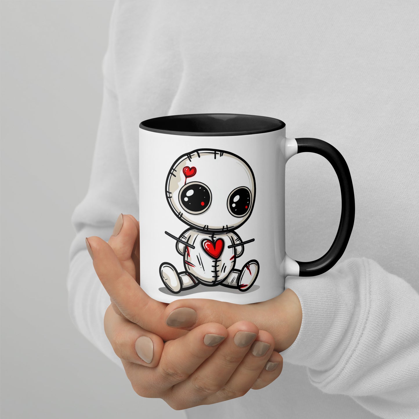 Voodoo Doll Coffee Mug: "Brewing up potions with every sip"