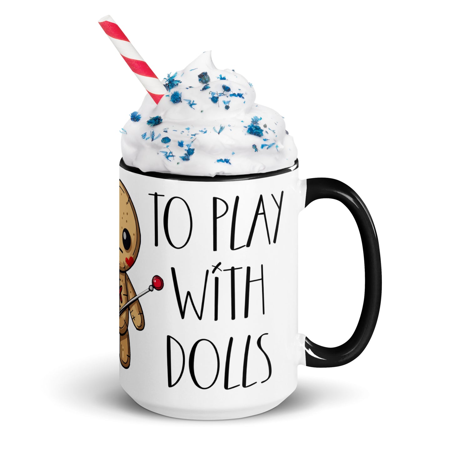 Voodoo Doll Coffee Mug: "You are never too old to play with dolls"