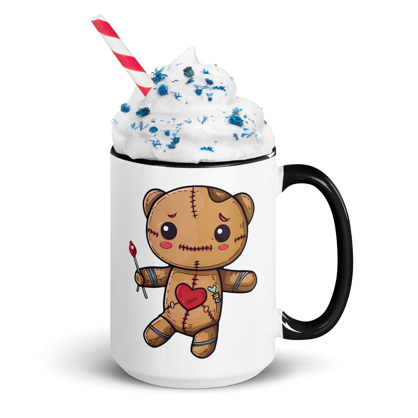 Voodoo Doll Coffee Mug: "Turning curses into coffee breaks"