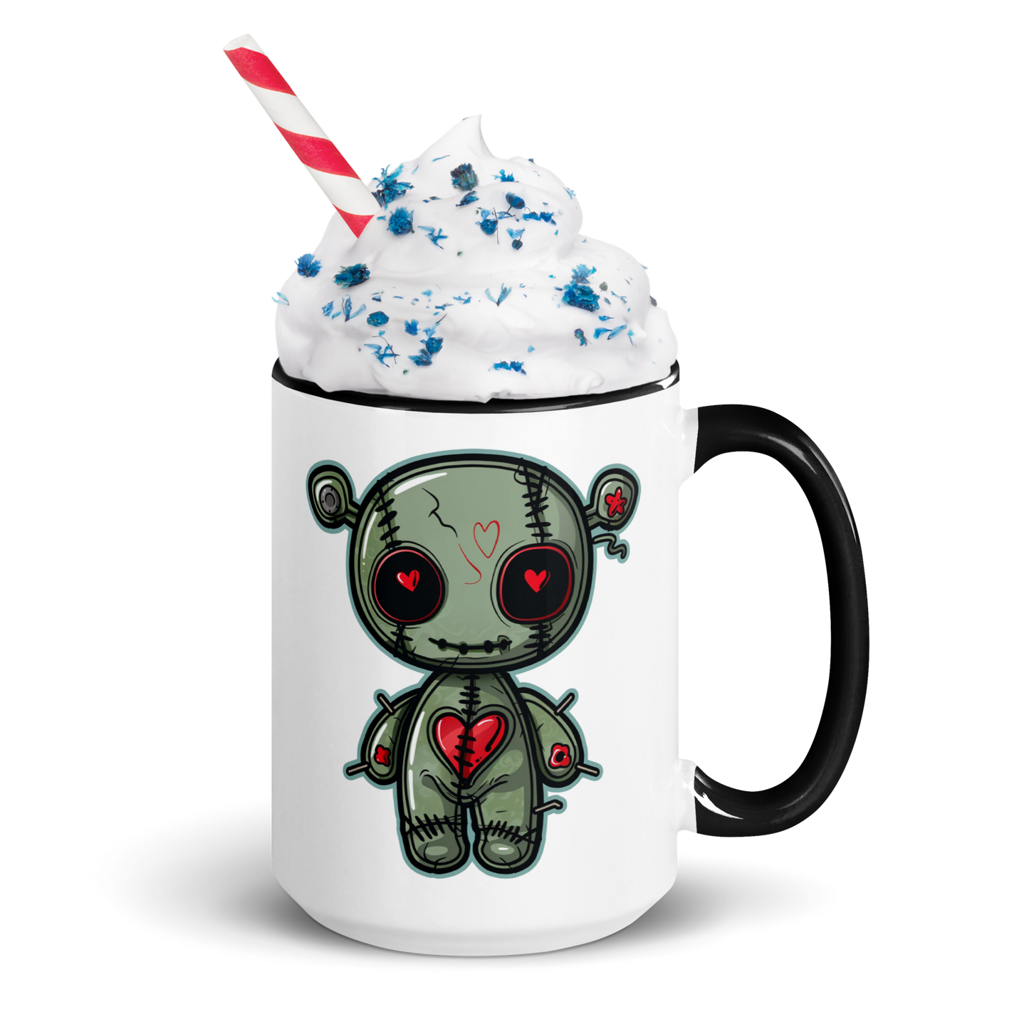 Voodoo Doll Coffee Mug: "Sip, stitch, and summon the magic within"