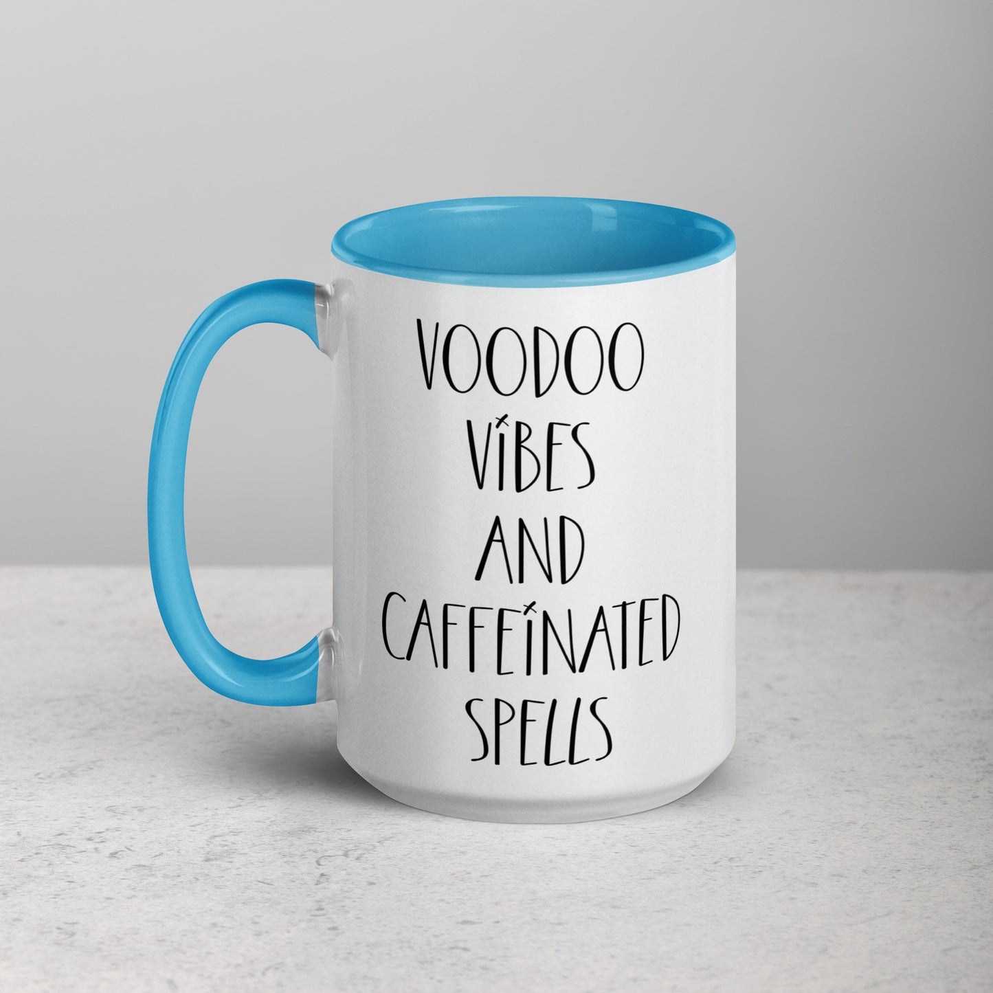Voodoo Doll Coffee Mug: "Voodoo vibes and caffeinated spells"