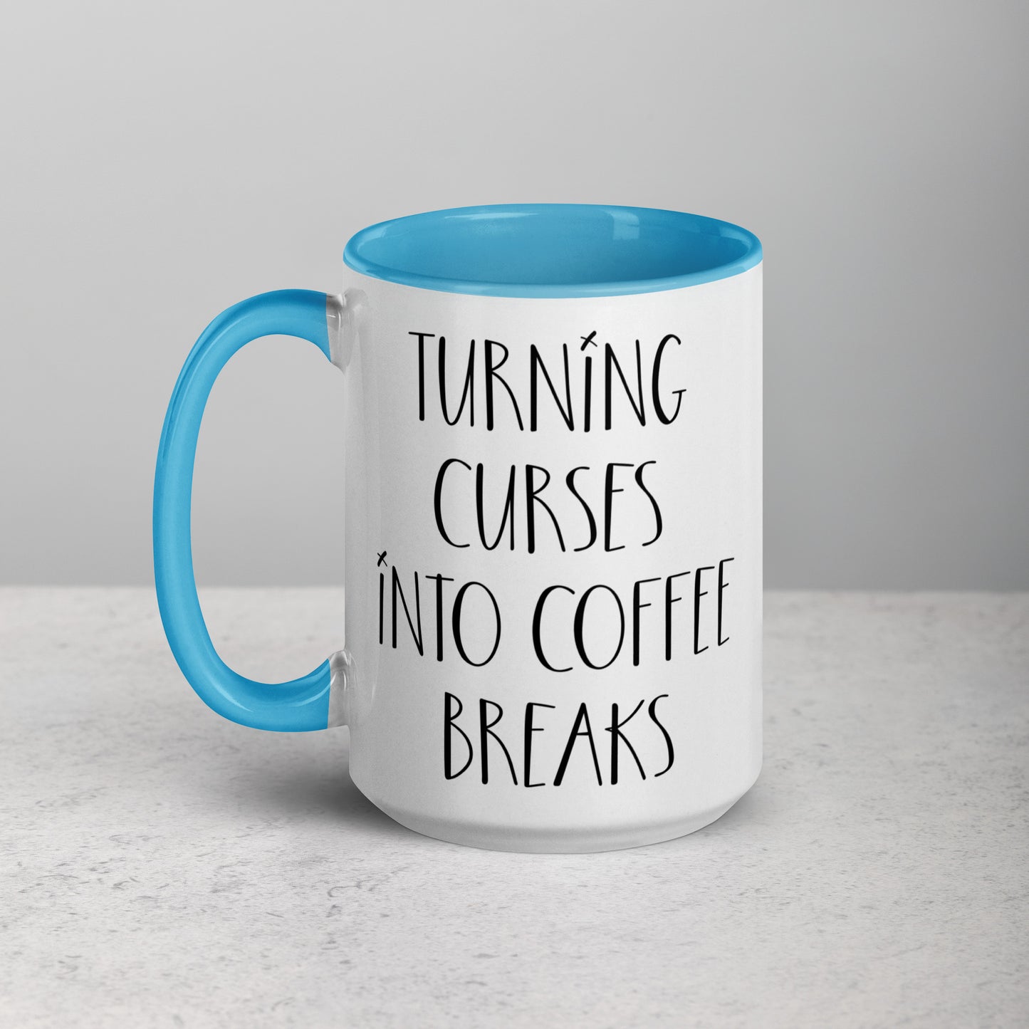 Voodoo Doll Coffee Mug: "Turning curses into coffee breaks"