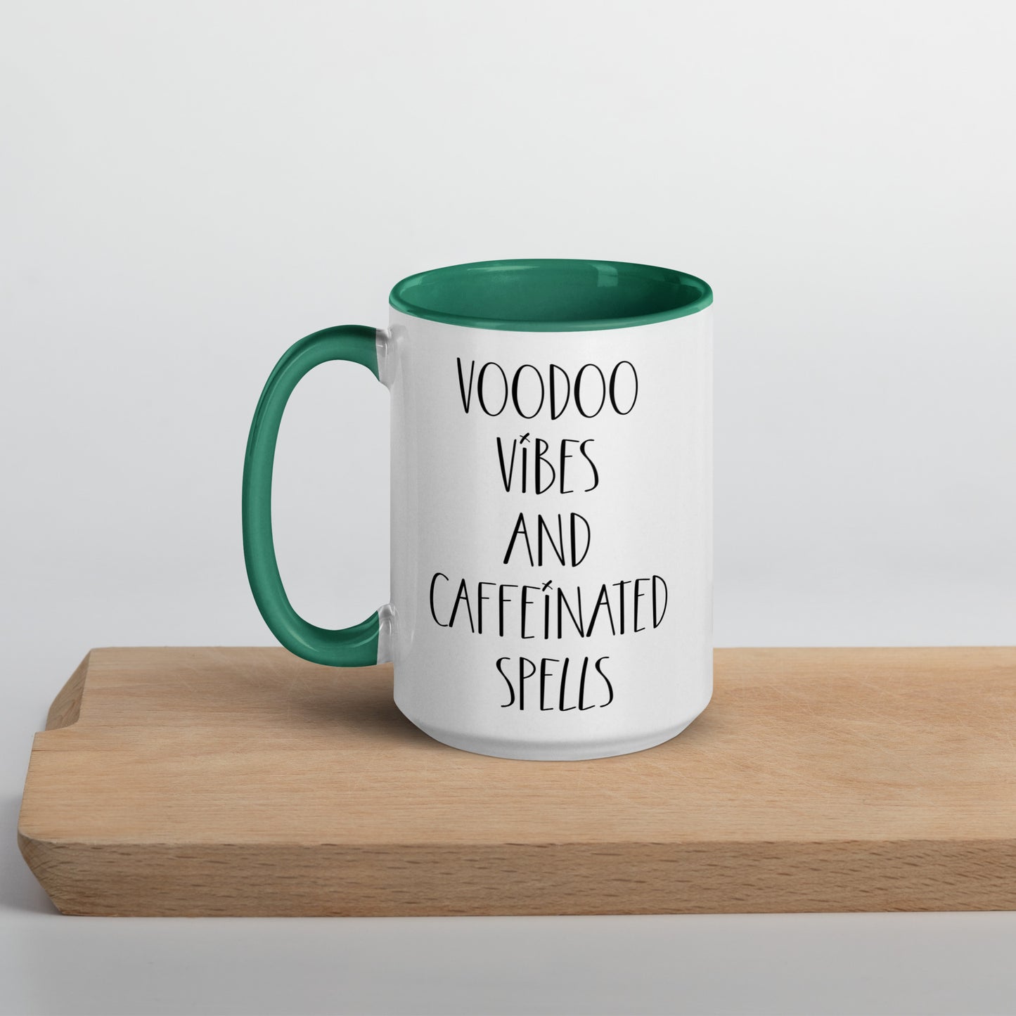 Voodoo Doll Coffee Mug: "Voodoo vibes and caffeinated spells"