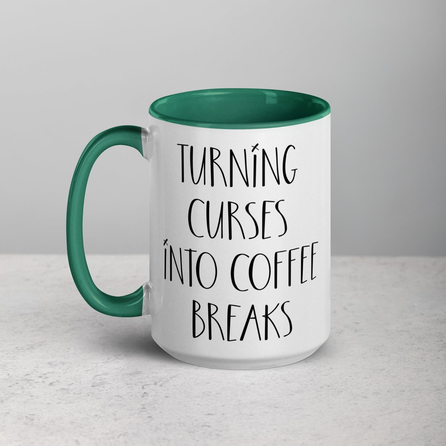 Voodoo Doll Coffee Mug: "Turning curses into coffee breaks"