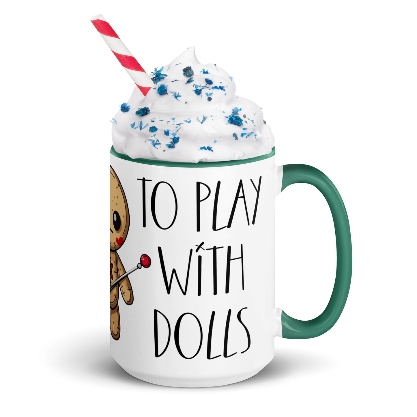 Voodoo Doll Coffee Mug: "You are never too old to play with dolls"