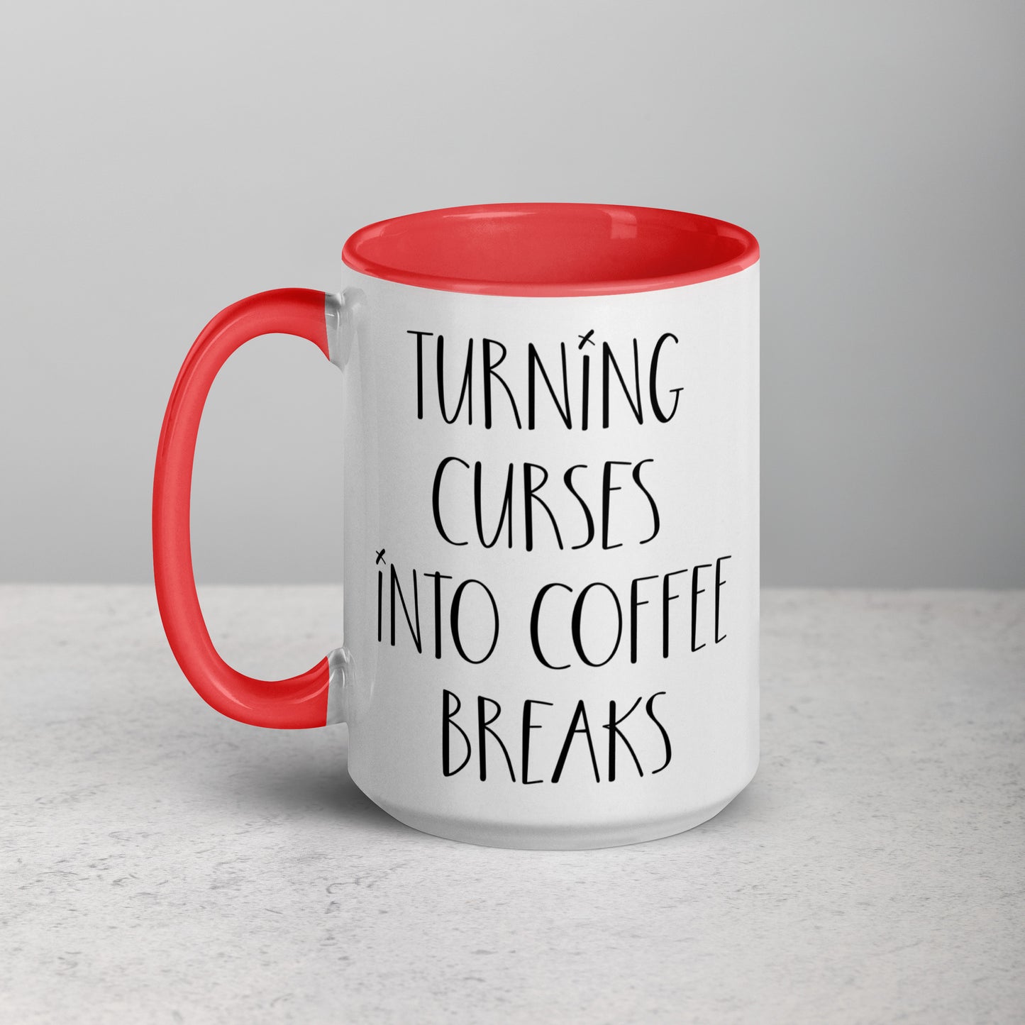 Voodoo Doll Coffee Mug: "Turning curses into coffee breaks"