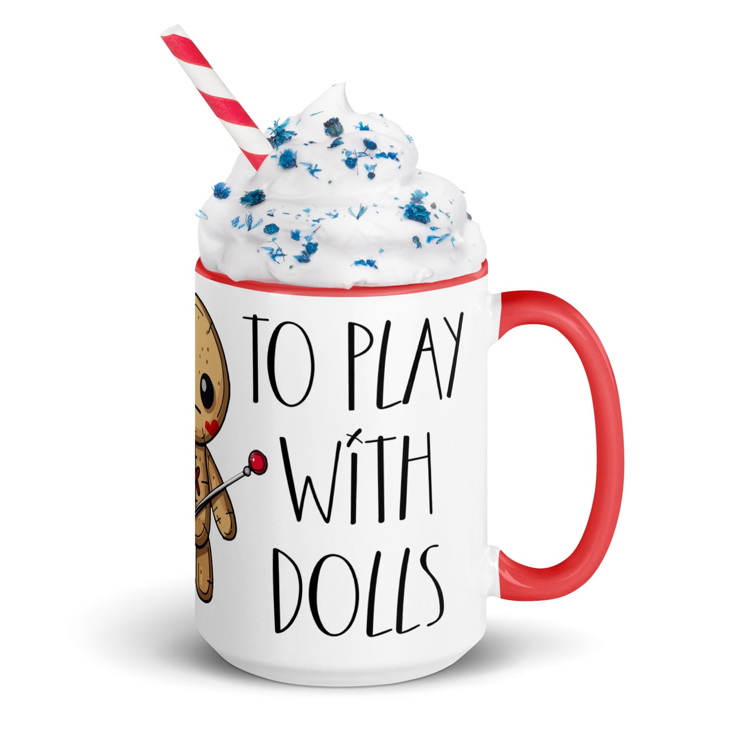 Voodoo Doll Coffee Mug: "You are never too old to play with dolls"