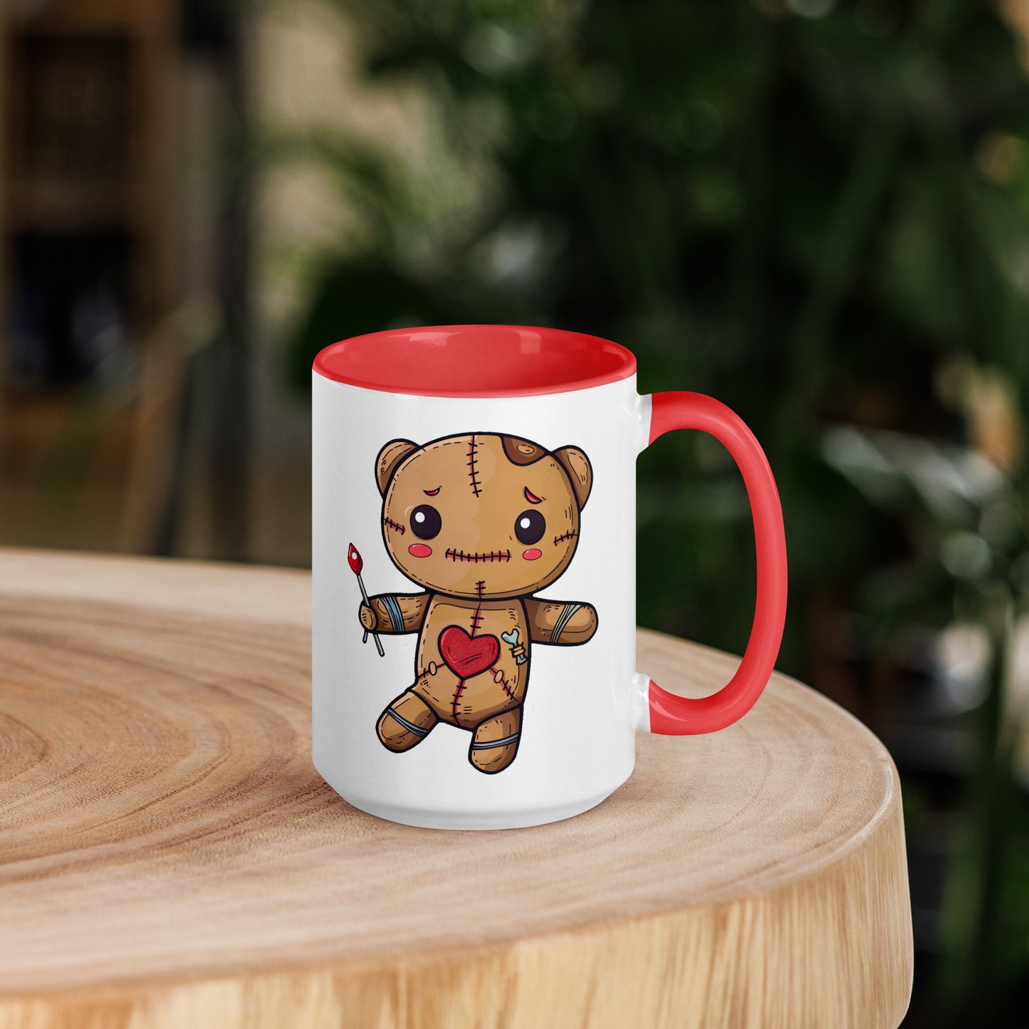Voodoo Doll Coffee Mug: "Turning curses into coffee breaks"