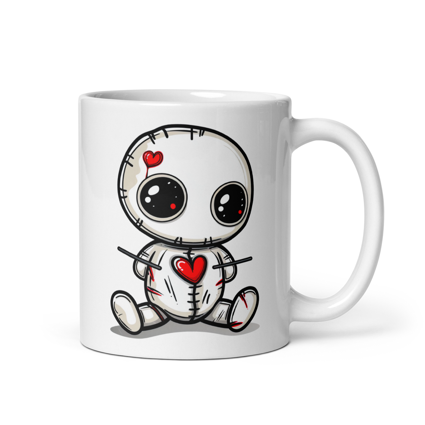 Voodoo Doll Coffee Mug: "Brewing up potions with every sip"