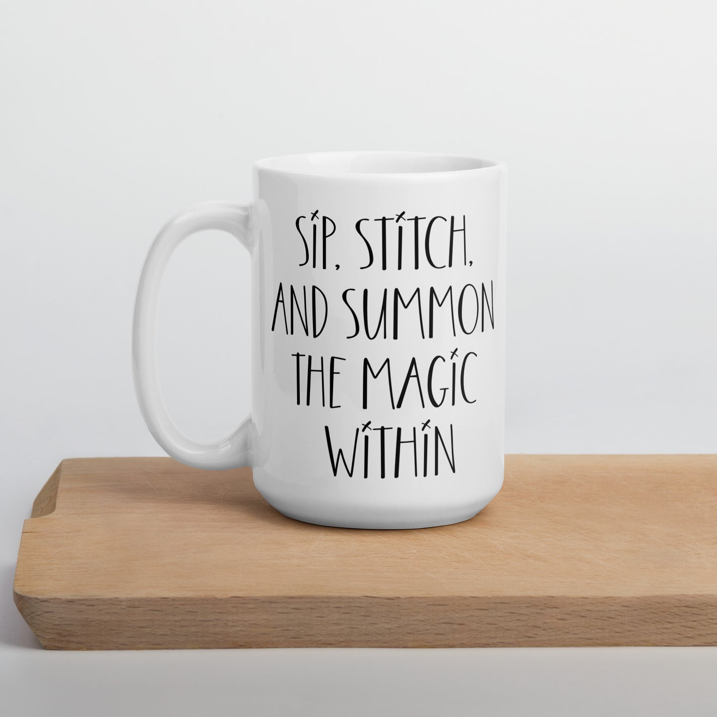 Voodoo Doll Coffee Mug: "Sip, stitch, and summon the magic within"