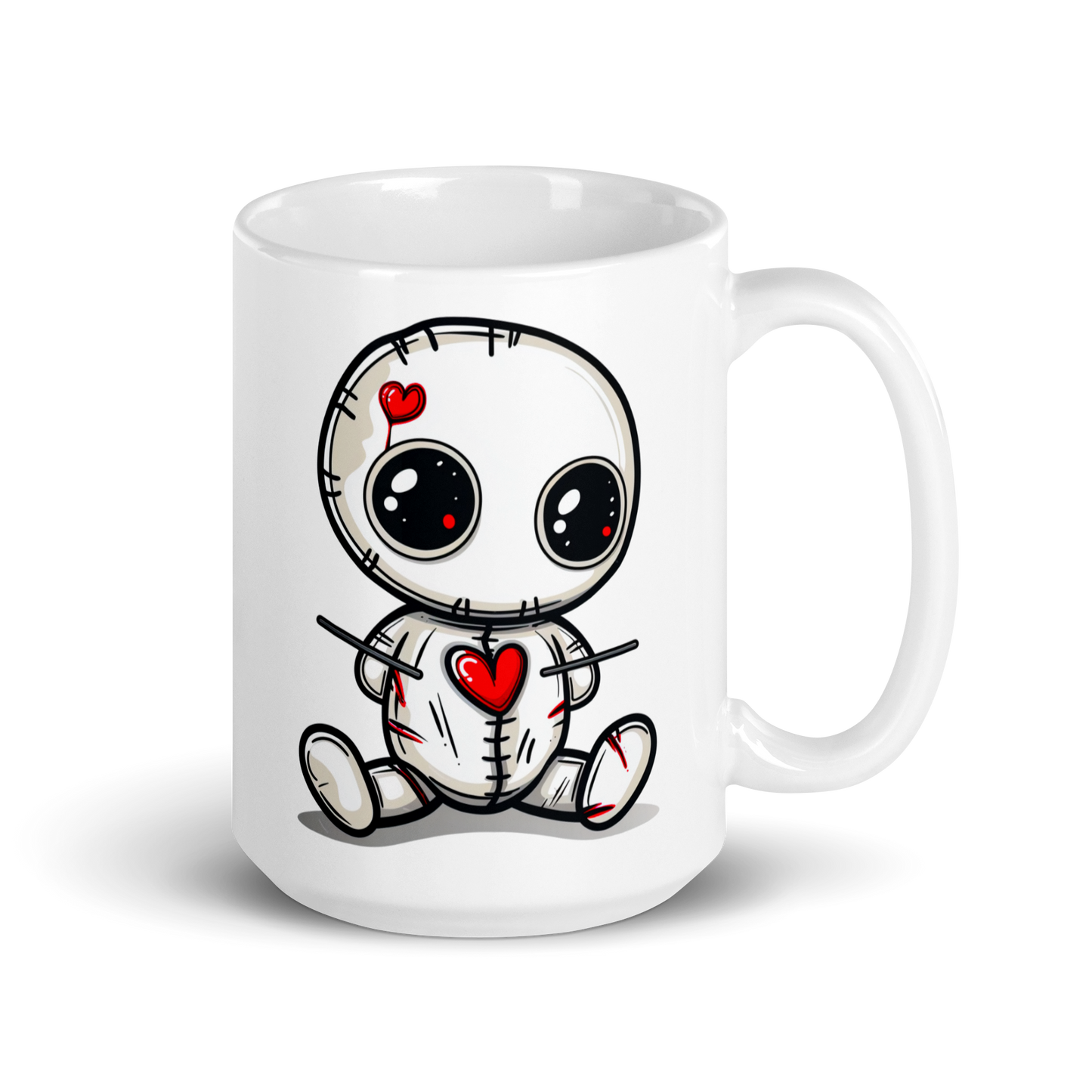 Voodoo Doll Coffee Mug: "Brewing up potions with every sip"
