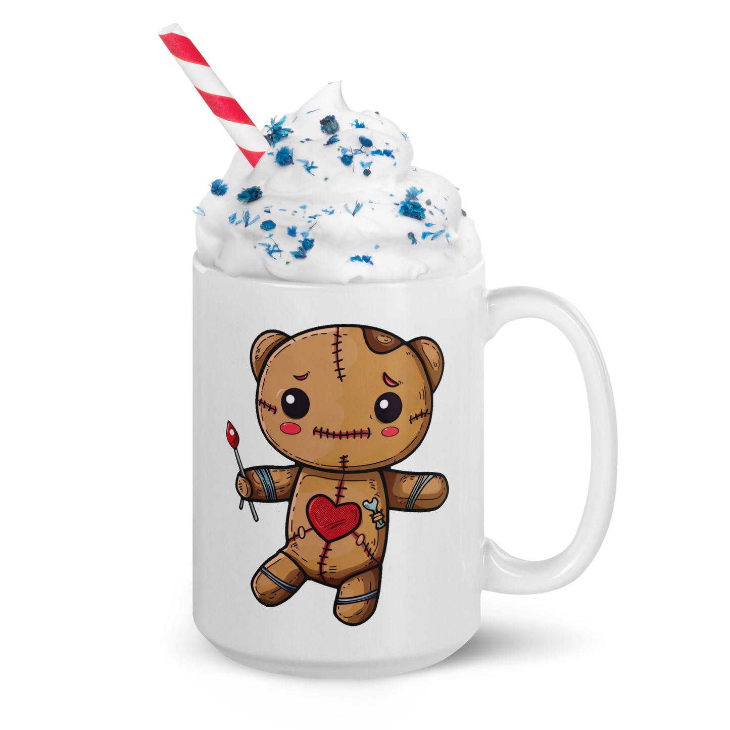 Voodoo Doll Coffee Mug: "Turning curses into coffee breaks"