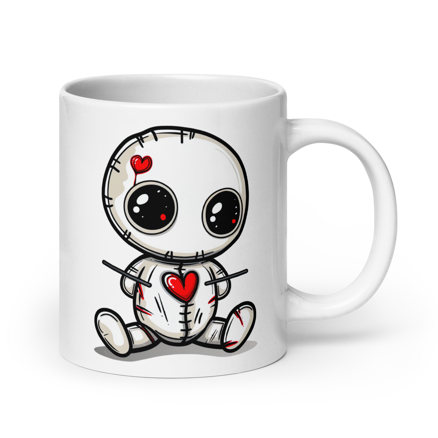 Voodoo Doll Coffee Mug: "Brewing up potions with every sip"