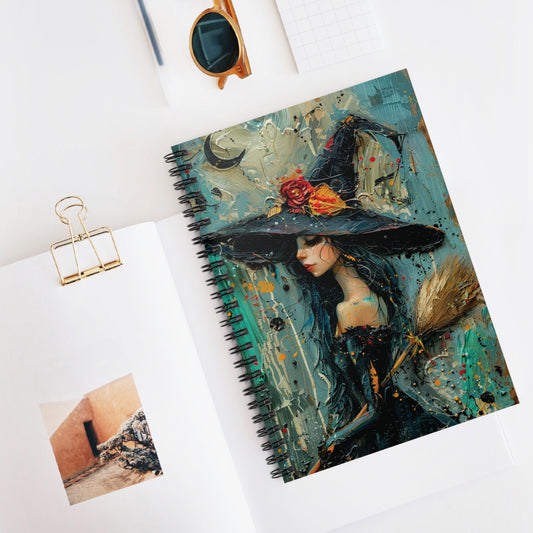 Witch Themed Spiralbound Notebook