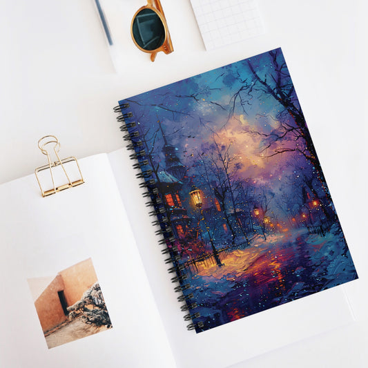 Winter Walkway Spiralbound Notebook