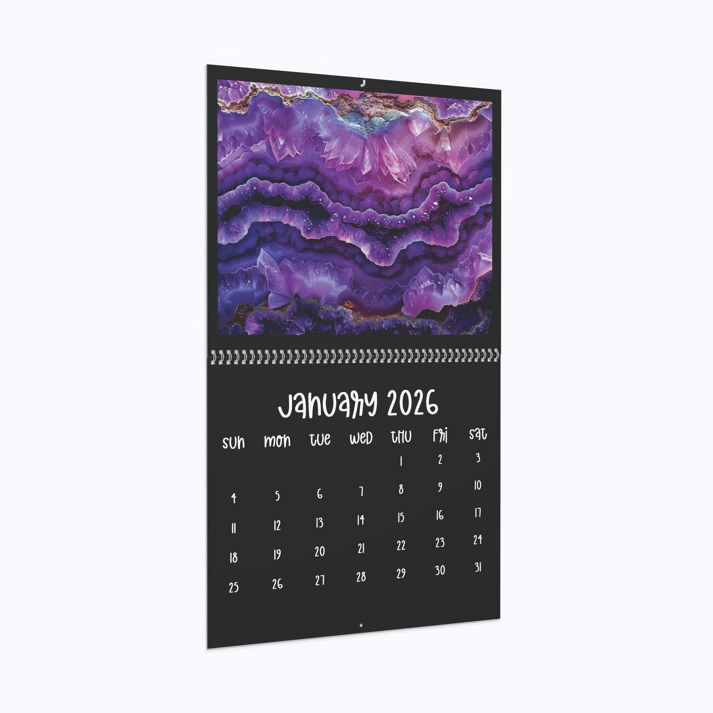 2026 Gemstone Wall Calendar
