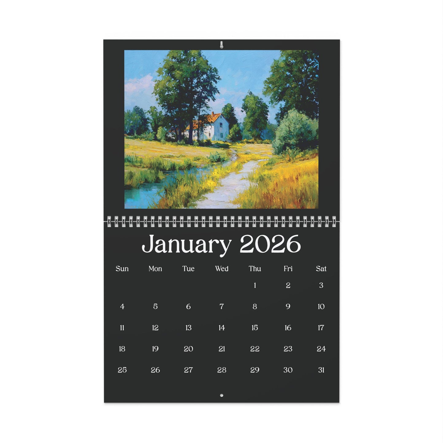 2026 Scenery Wall Calendar