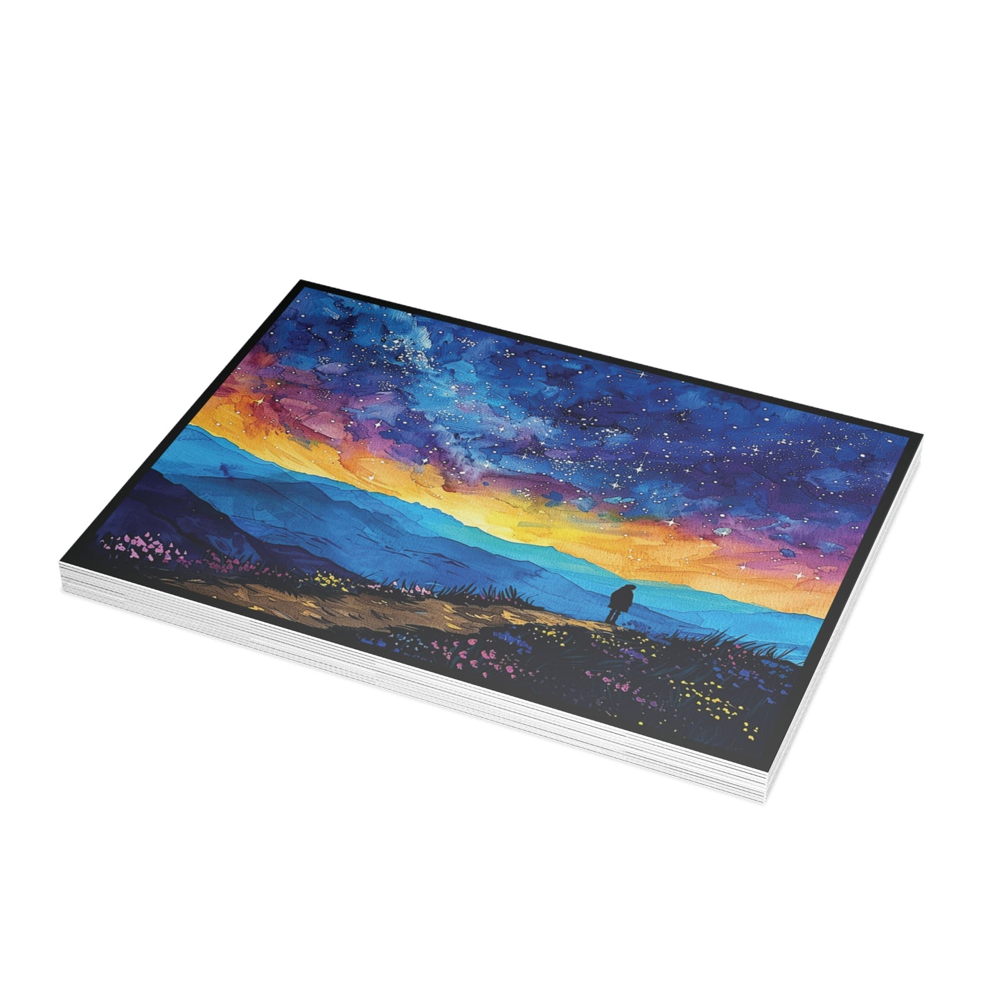 Colorful Night Sky Postcard Pack