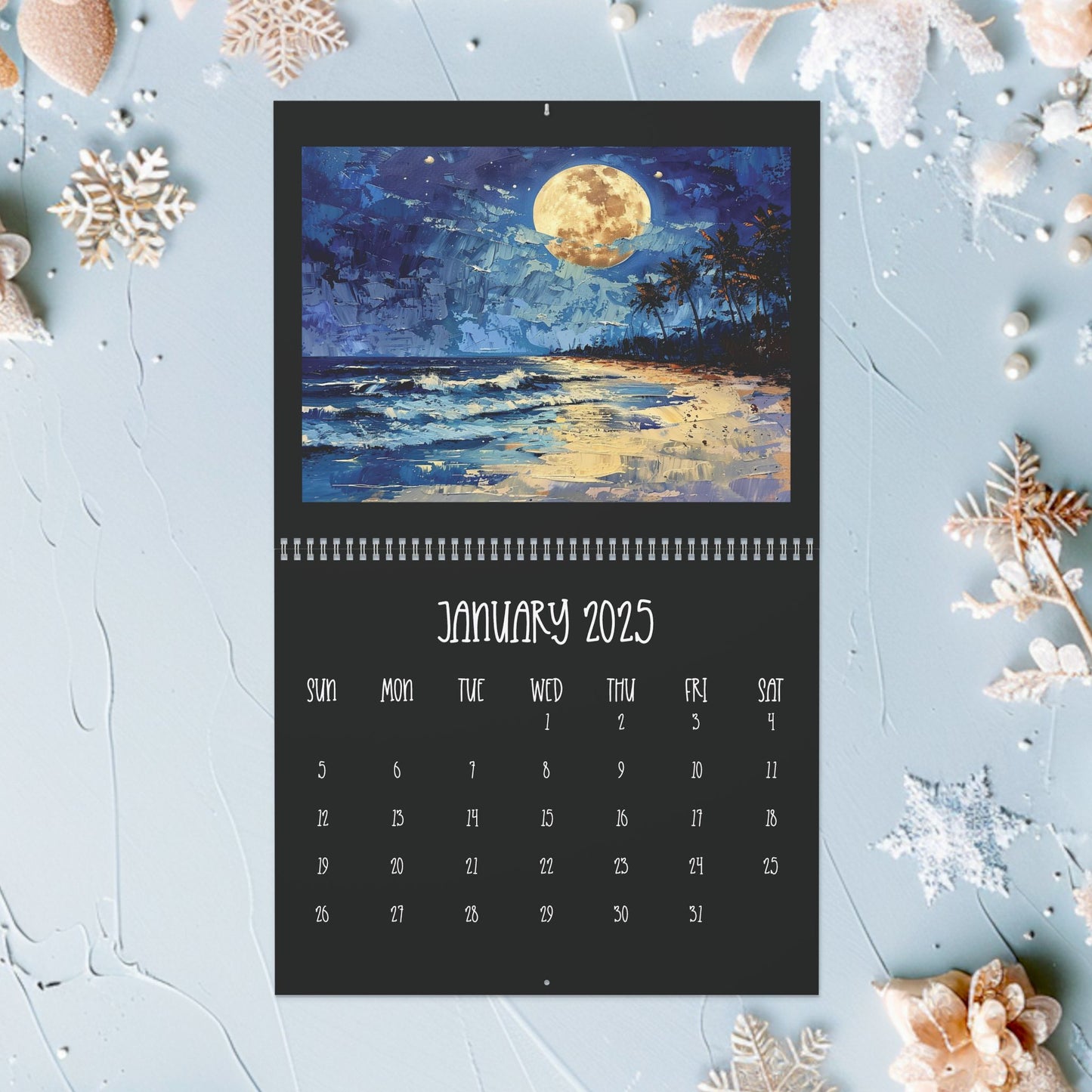 2025 Full Moon Wall Calendar