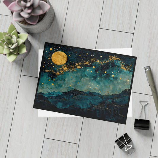 Full Moon Ocean-scape Postcard Pack