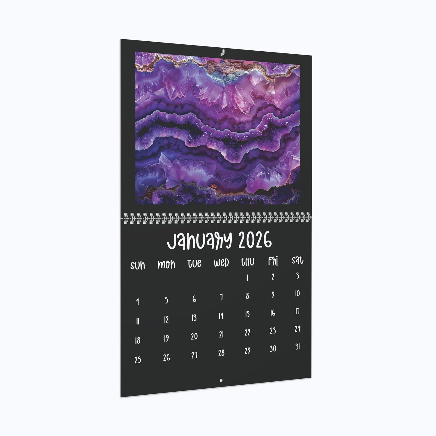 2026 Gemstone Wall Calendar