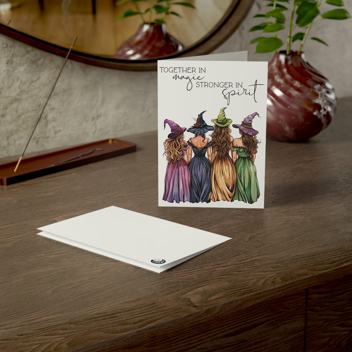 Witchy Greeting Card Pack "Together in magic Stronger in spirit"