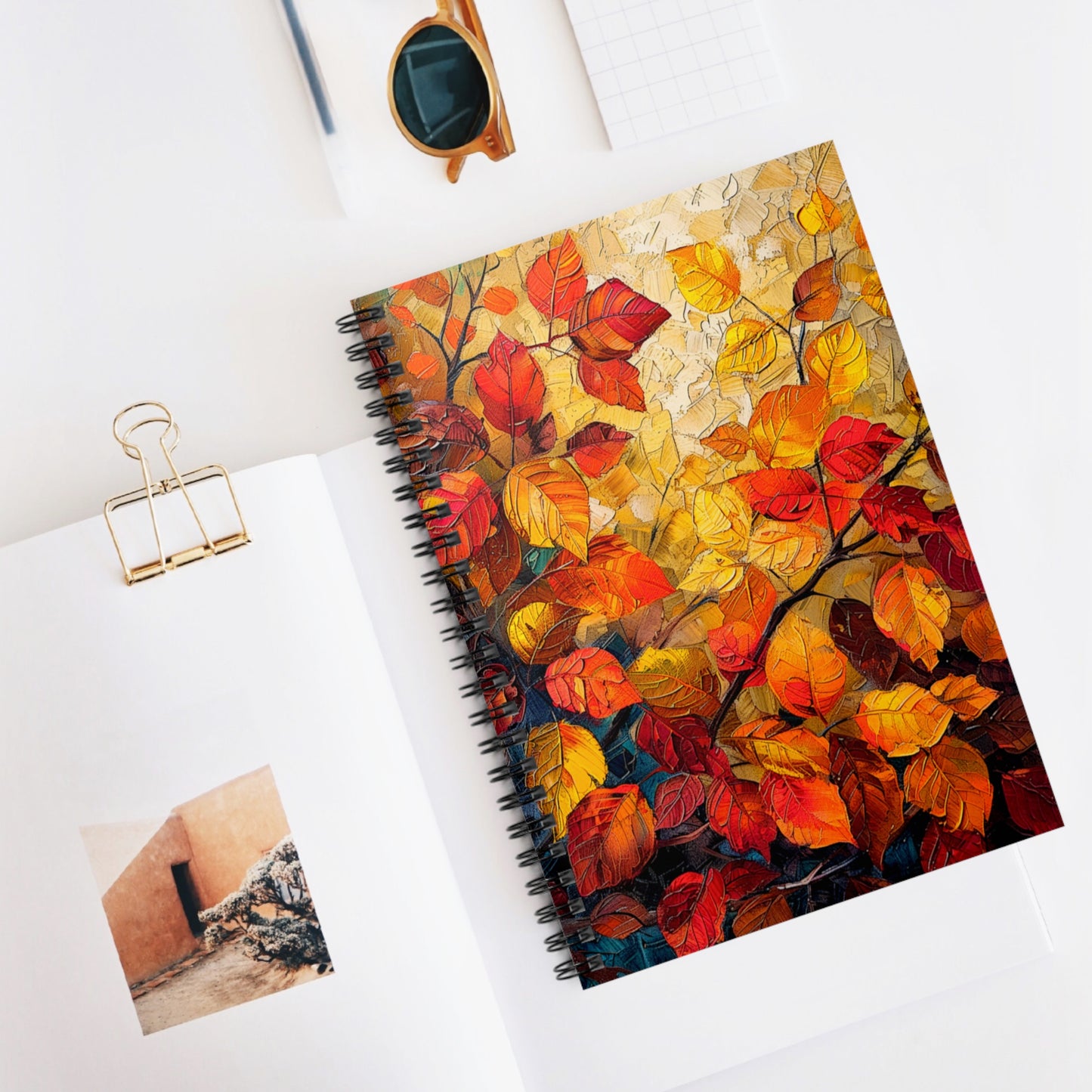 Autumn Leaves Spiralbound Notebook